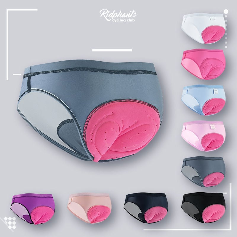 RIDPHANTS Universalūs dviračių apatinių su trikampiu silikoniniu įdėklu – greitas džiūvimas, drėgmės sugėrimas, kvėpuojantis pavasario važiavimams