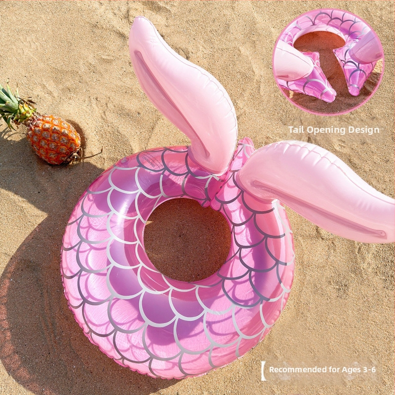 Bērnu peldringas gredzens, PVC, viendabīgs raksts, piemērots peldēšanai un staigāšanai pa ūdeni