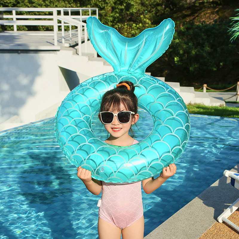 Bērnu peldringas gredzens, PVC, viendabīgs raksts, piemērots peldēšanai un staigāšanai pa ūdeni