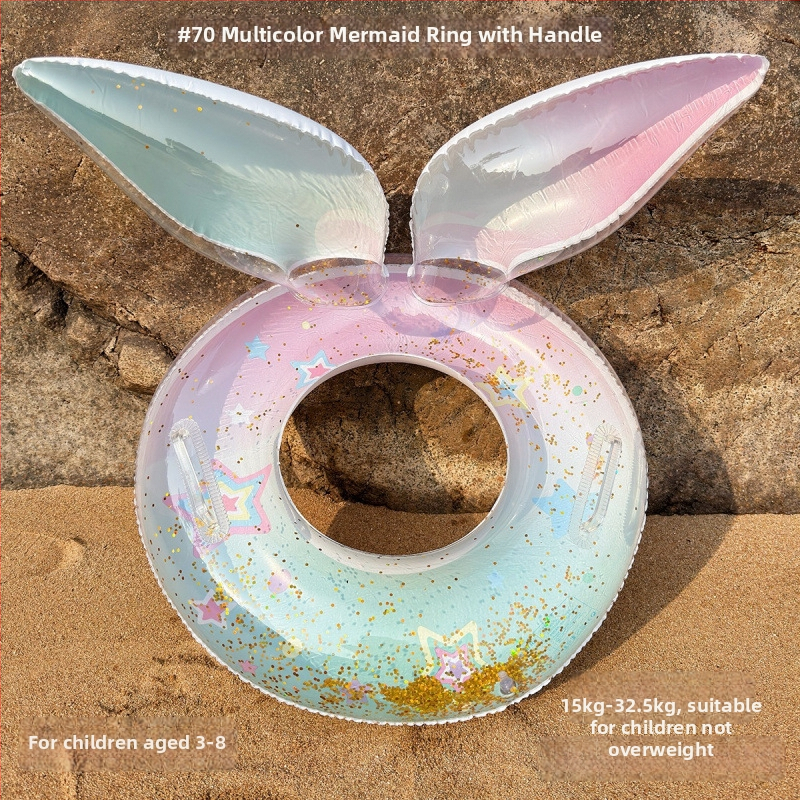 Bērnu peldringas gredzens, PVC, viendabīgs raksts, piemērots peldēšanai un staigāšanai pa ūdeni