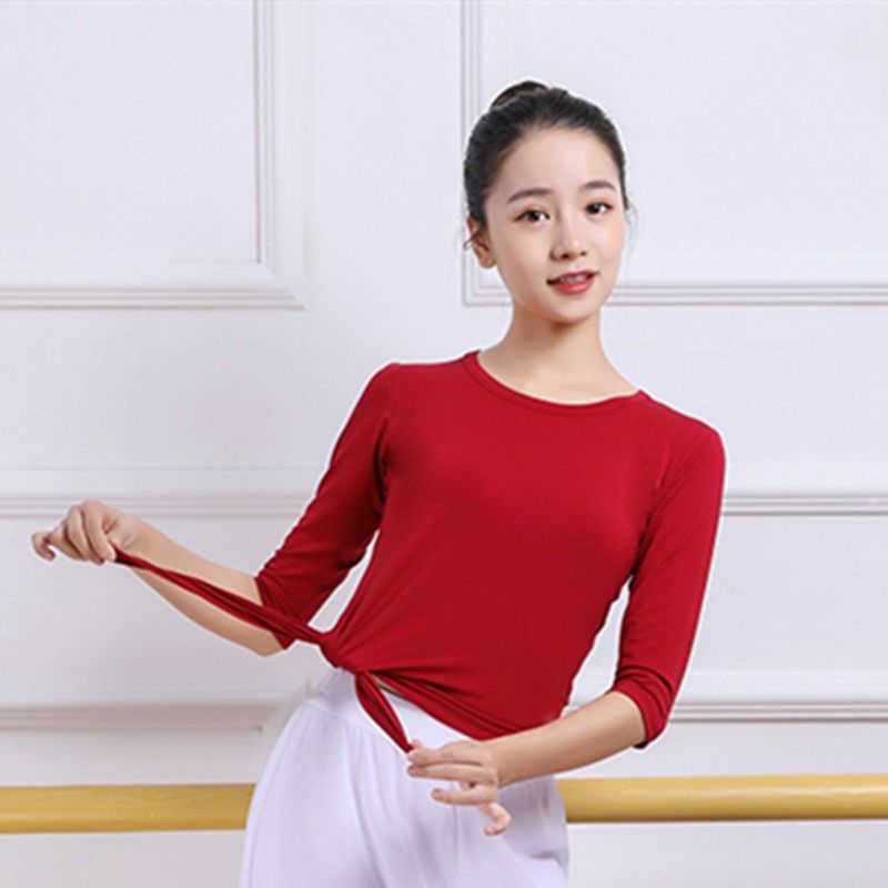 Moterų šokių komplektas: viršus su plačiomis kelnėmis – Modal audinys, pavasaris–vasara 2025, klasikiniai ir šiuolaikiniai šokiai