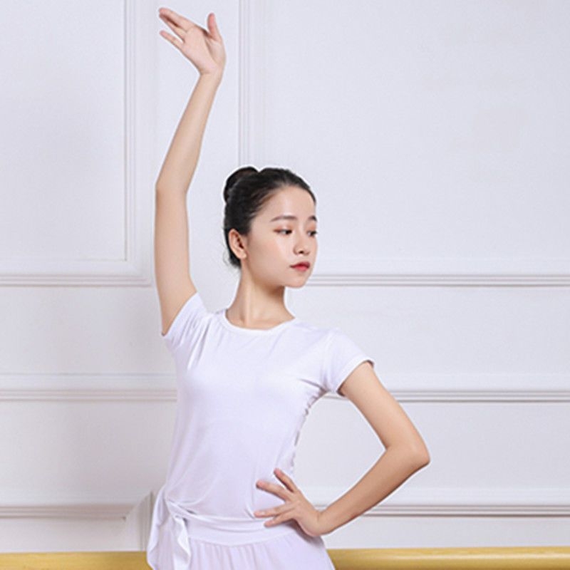 Moterų šokių komplektas: viršus su plačiomis kelnėmis – Modal audinys, pavasaris–vasara 2025, klasikiniai ir šiuolaikiniai šokiai