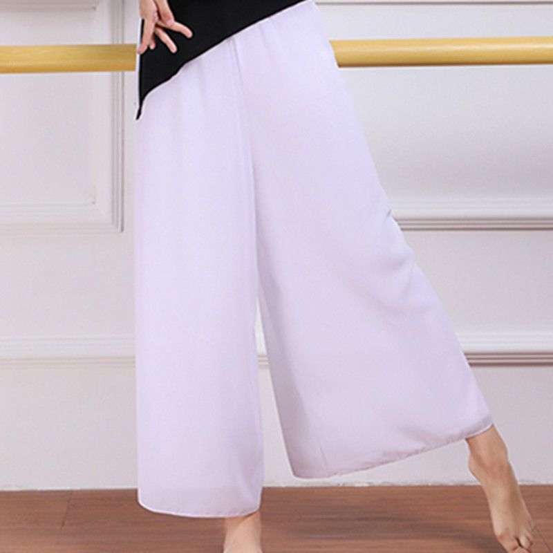 Moterų šokių komplektas: viršus su plačiomis kelnėmis – Modal audinys, pavasaris–vasara 2025, klasikiniai ir šiuolaikiniai šokiai