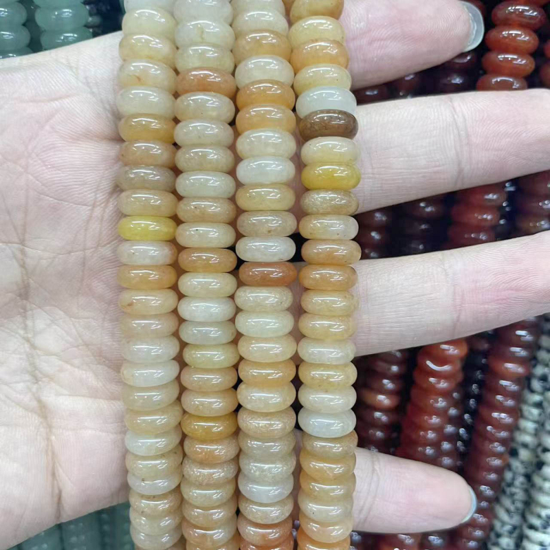 Χάντρες αβακού — Φυσικός Λίθος, Κομψό Σχέδιο, Λείανση και Γυάλισμα, Καλοκαίρι 2025