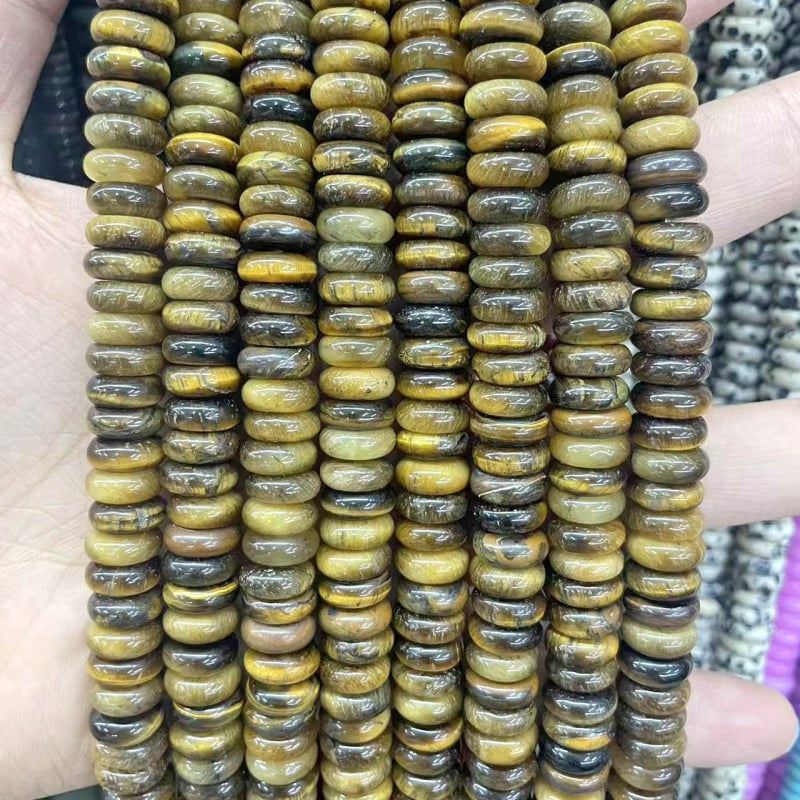 Χάντρες αβακού — Φυσικός Λίθος, Κομψό Σχέδιο, Λείανση και Γυάλισμα, Καλοκαίρι 2025