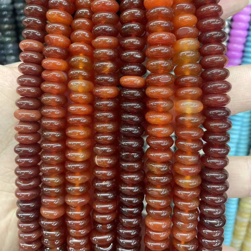 Χάντρες αβακού — Φυσικός Λίθος, Κομψό Σχέδιο, Λείανση και Γυάλισμα, Καλοκαίρι 2025