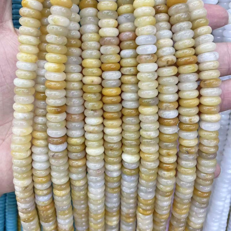 Χάντρες αβακού — Φυσικός Λίθος, Κομψό Σχέδιο, Λείανση και Γυάλισμα, Καλοκαίρι 2025