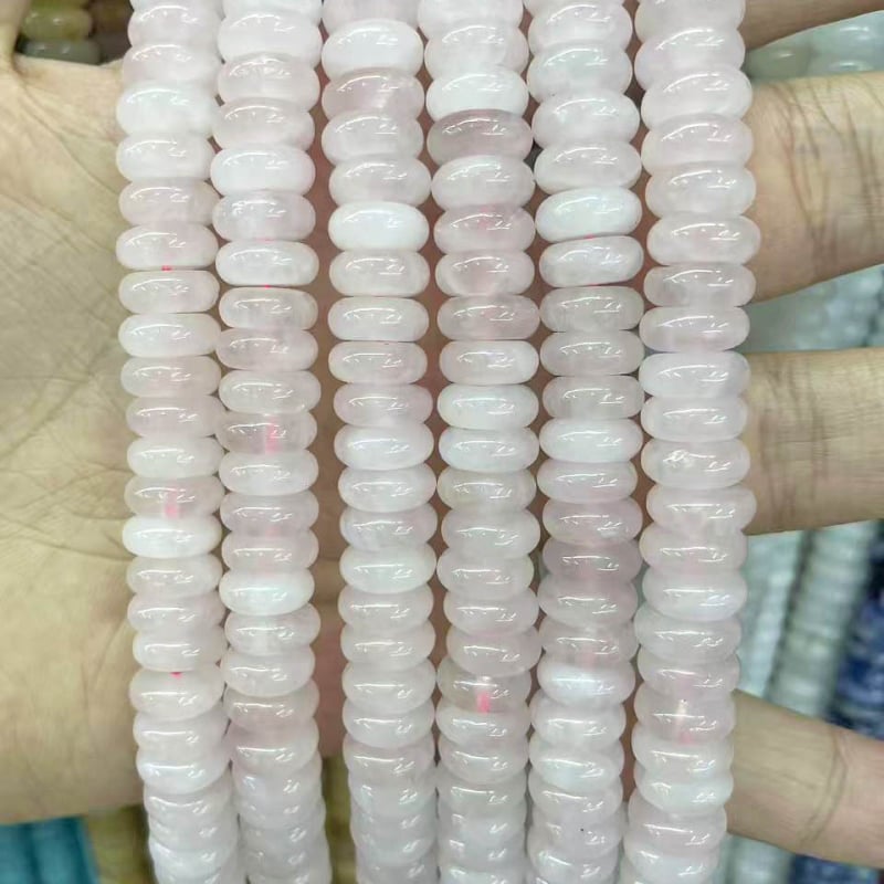 Χάντρες αβακού — Φυσικός Λίθος, Κομψό Σχέδιο, Λείανση και Γυάλισμα, Καλοκαίρι 2025