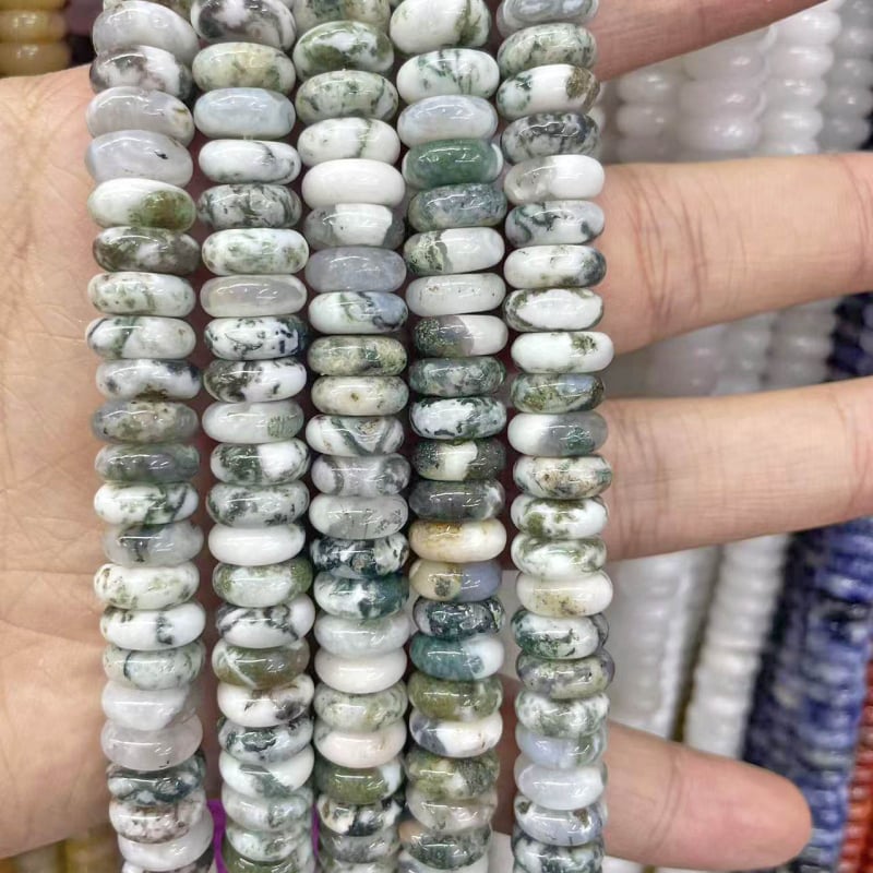 Χάντρες αβακού — Φυσικός Λίθος, Κομψό Σχέδιο, Λείανση και Γυάλισμα, Καλοκαίρι 2025