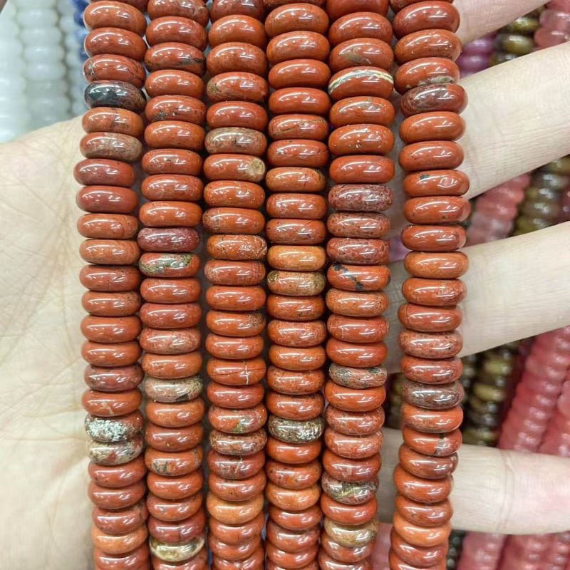 Χάντρες αβακού — Φυσικός Λίθος, Κομψό Σχέδιο, Λείανση και Γυάλισμα, Καλοκαίρι 2025