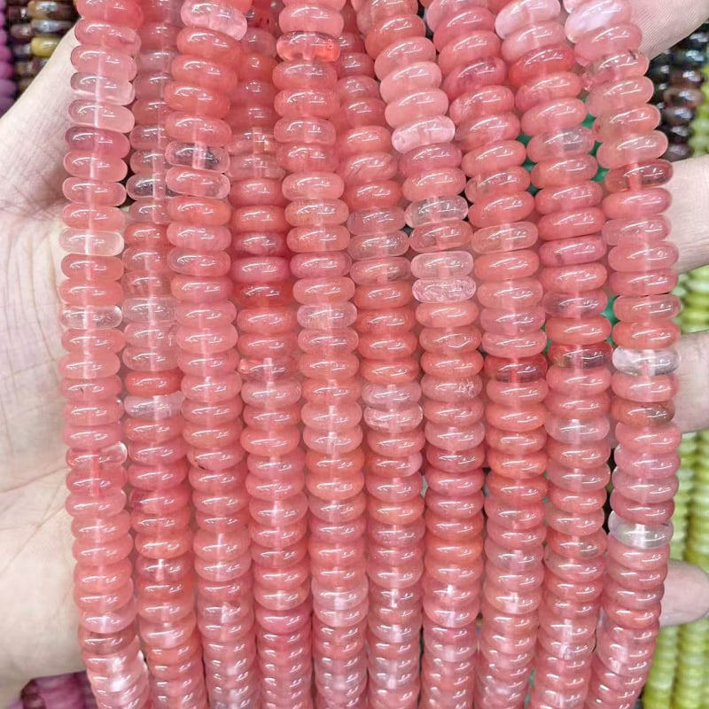 Χάντρες αβακού — Φυσικός Λίθος, Κομψό Σχέδιο, Λείανση και Γυάλισμα, Καλοκαίρι 2025