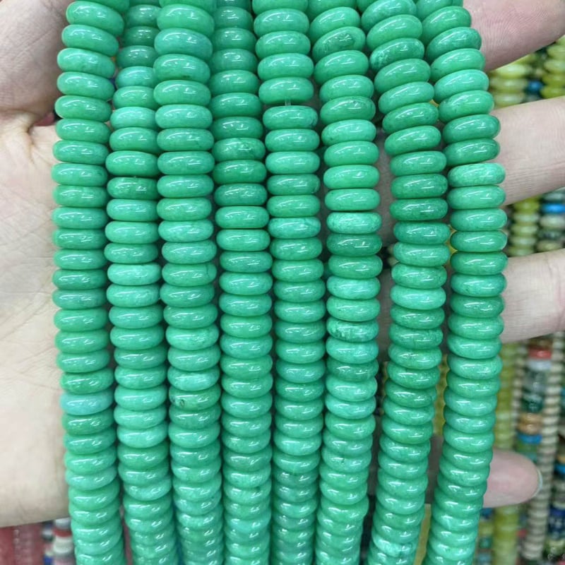 Χάντρες αβακού — Φυσικός Λίθος, Κομψό Σχέδιο, Λείανση και Γυάλισμα, Καλοκαίρι 2025