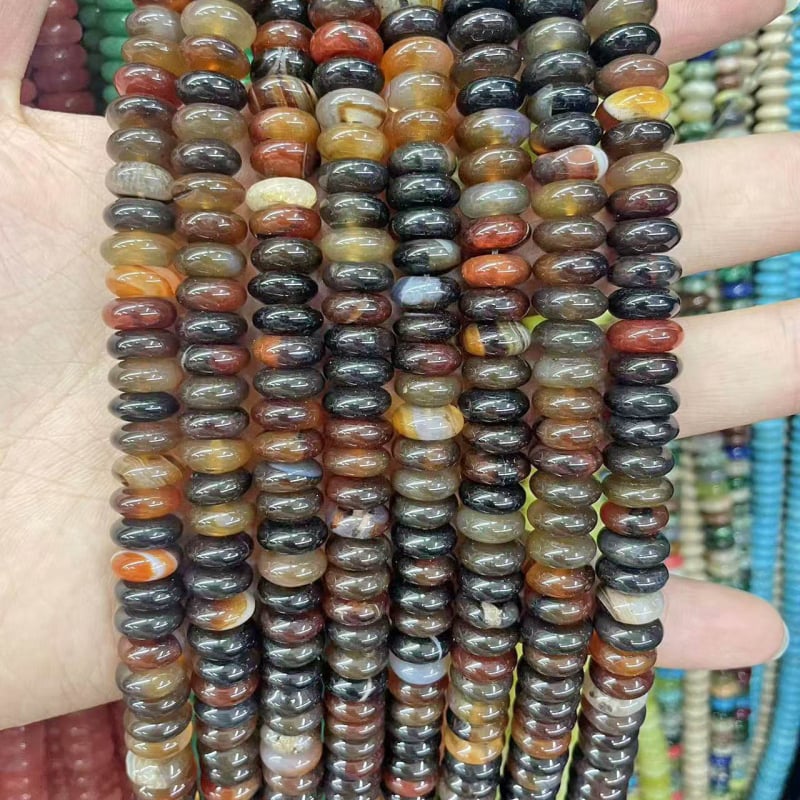 Χάντρες αβακού — Φυσικός Λίθος, Κομψό Σχέδιο, Λείανση και Γυάλισμα, Καλοκαίρι 2025