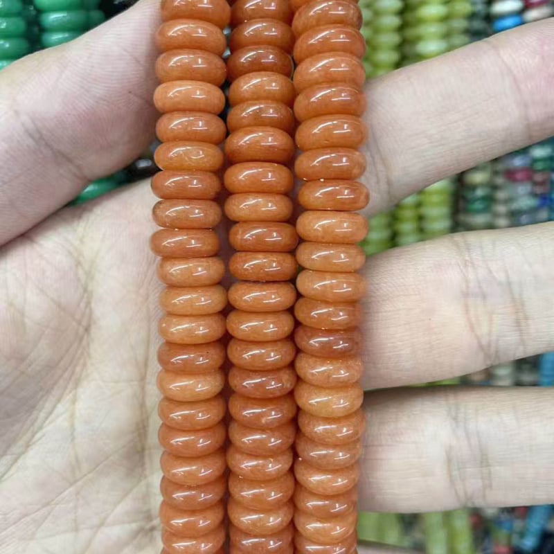 Χάντρες αβακού — Φυσικός Λίθος, Κομψό Σχέδιο, Λείανση και Γυάλισμα, Καλοκαίρι 2025