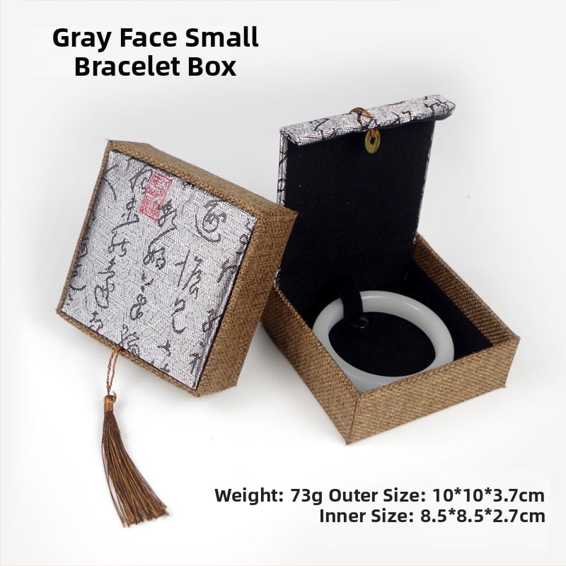 Kutija za nakit s motívom bakrene novčića na lanenom uzorku, papir/karton konstrukcija, karton pakiranje