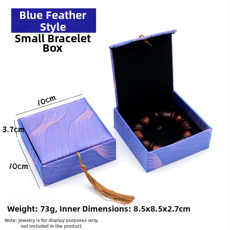 Kutija za nakit s motívom bakrene novčića na lanenom uzorku, papir/karton konstrukcija, karton pakiranje