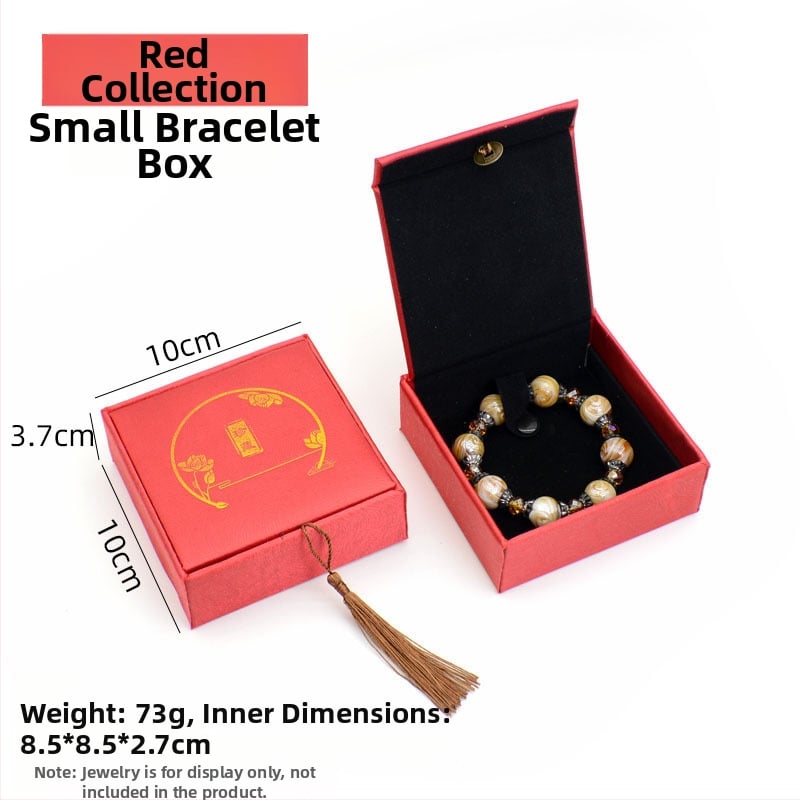 Kutija za nakit s motívom bakrene novčića na lanenom uzorku, papir/karton konstrukcija, karton pakiranje