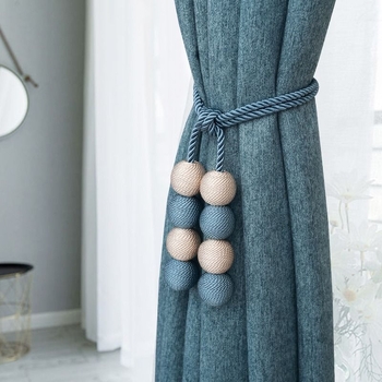 Magnatinė užuolaidų sagtis su kilpa – Europos stilius, audinys, be skylės, šiuolaikiškas minimalistinis dizainas