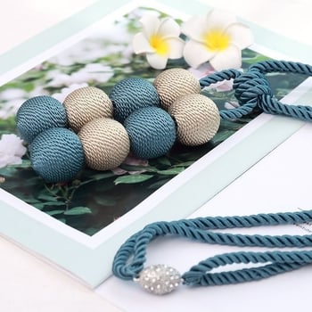 Magnatinė užuolaidų sagtis su kilpa – Europos stilius, audinys, be skylės, šiuolaikiškas minimalistinis dizainas