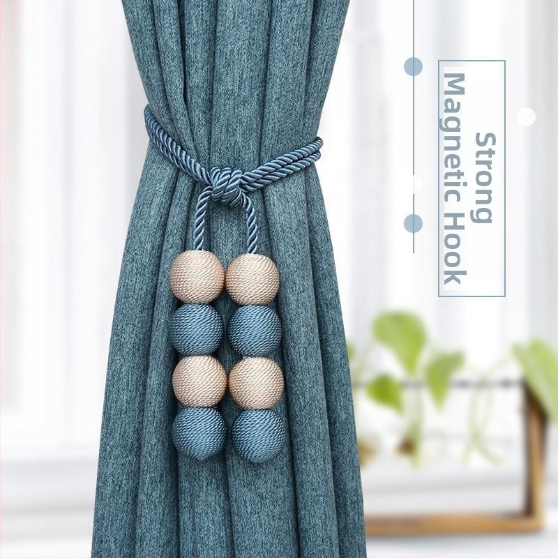 Magnatinė užuolaidų sagtis su kilpa – Europos stilius, audinys, be skylės, šiuolaikiškas minimalistinis dizainas