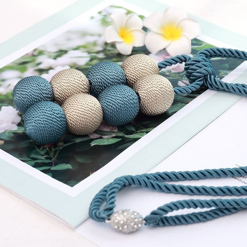 Magnatinė užuolaidų sagtis su kilpa – Europos stilius, audinys, be skylės, šiuolaikiškas minimalistinis dizainas