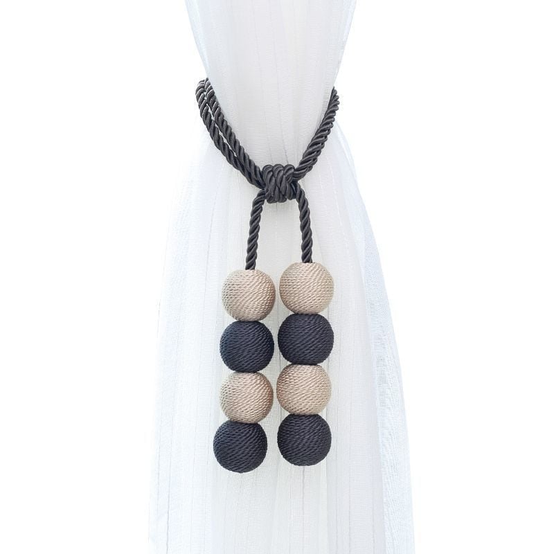 Magnatinė užuolaidų sagtis su kilpa – Europos stilius, audinys, be skylės, šiuolaikiškas minimalistinis dizainas