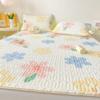 Latekso miego kilimėlis su silkscreen gėlių raštu; natūralus lateksas, latekso sudėtis 80-90%, šiuolaikinis minimalistinis stilius