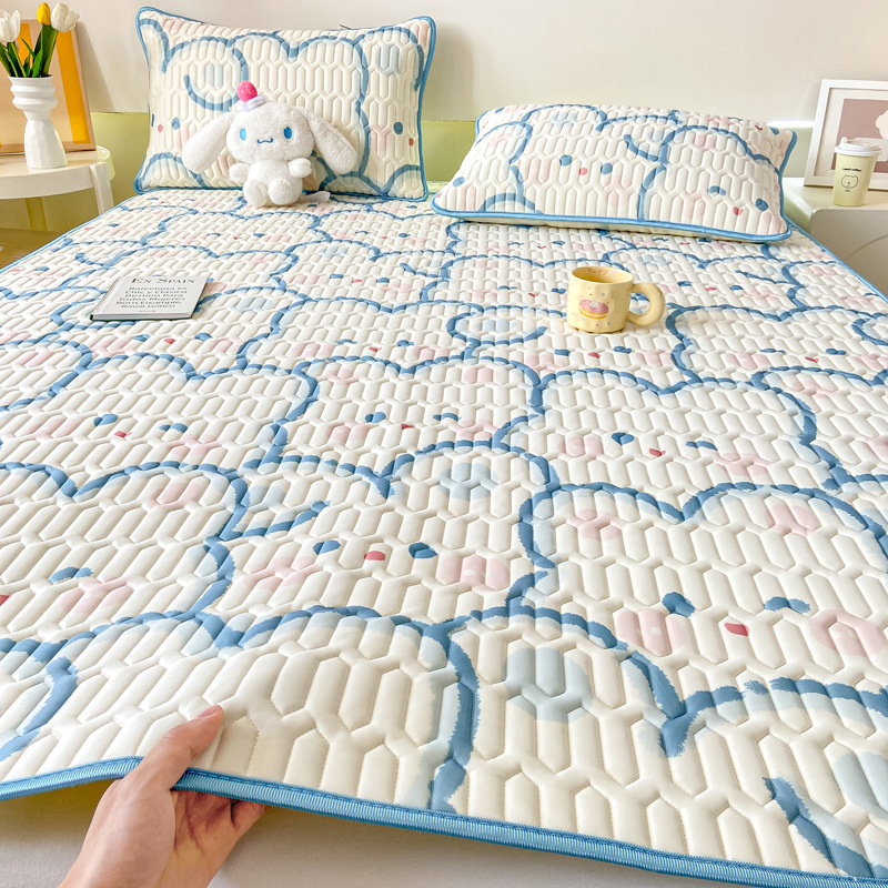 Latekso miego kilimėlis su silkscreen gėlių raštu; natūralus lateksas, latekso sudėtis 80-90%, šiuolaikinis minimalistinis stilius