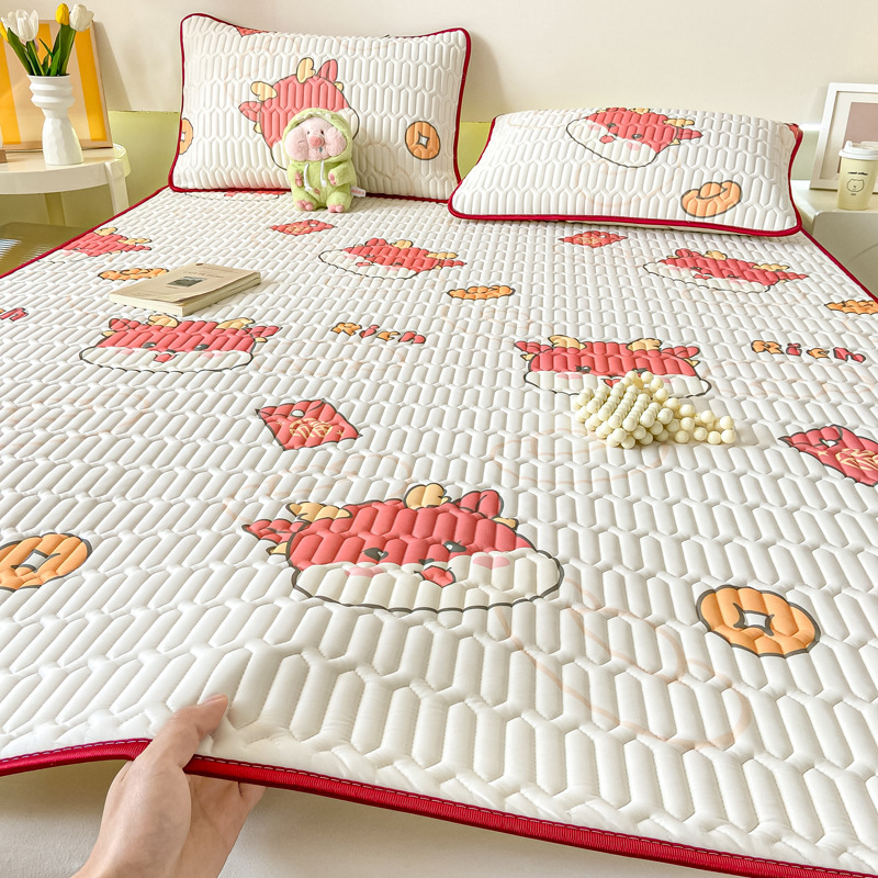 Latekso miego kilimėlis su silkscreen gėlių raštu; natūralus lateksas, latekso sudėtis 80-90%, šiuolaikinis minimalistinis stilius