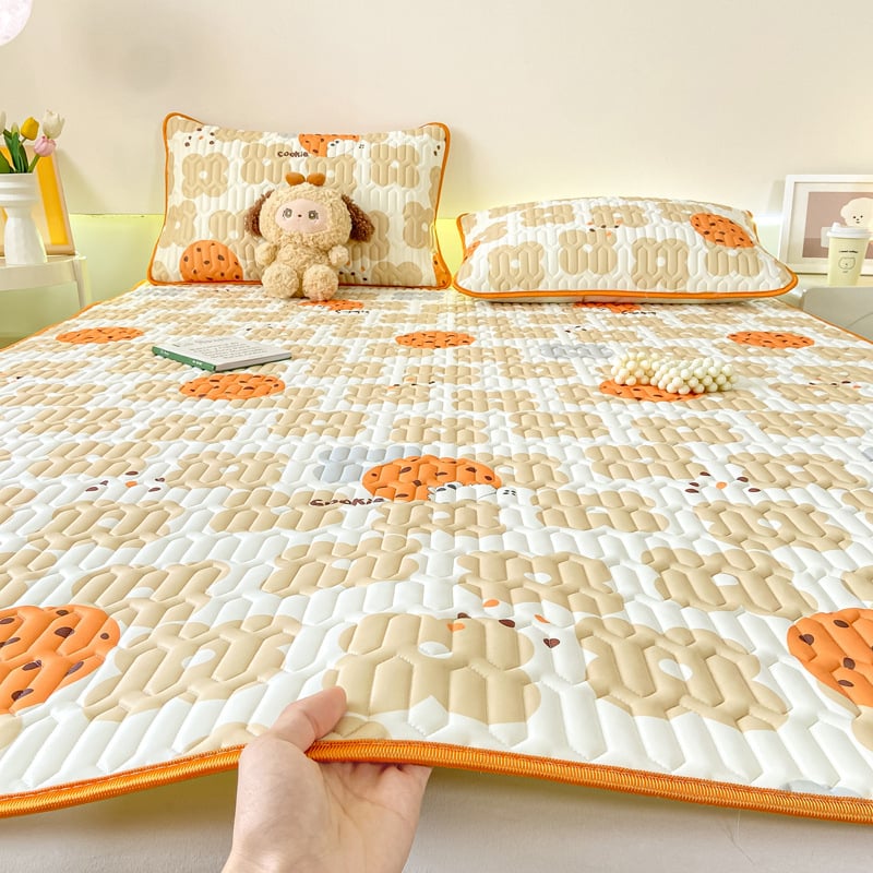 Latekso miego kilimėlis su silkscreen gėlių raštu; natūralus lateksas, latekso sudėtis 80-90%, šiuolaikinis minimalistinis stilius