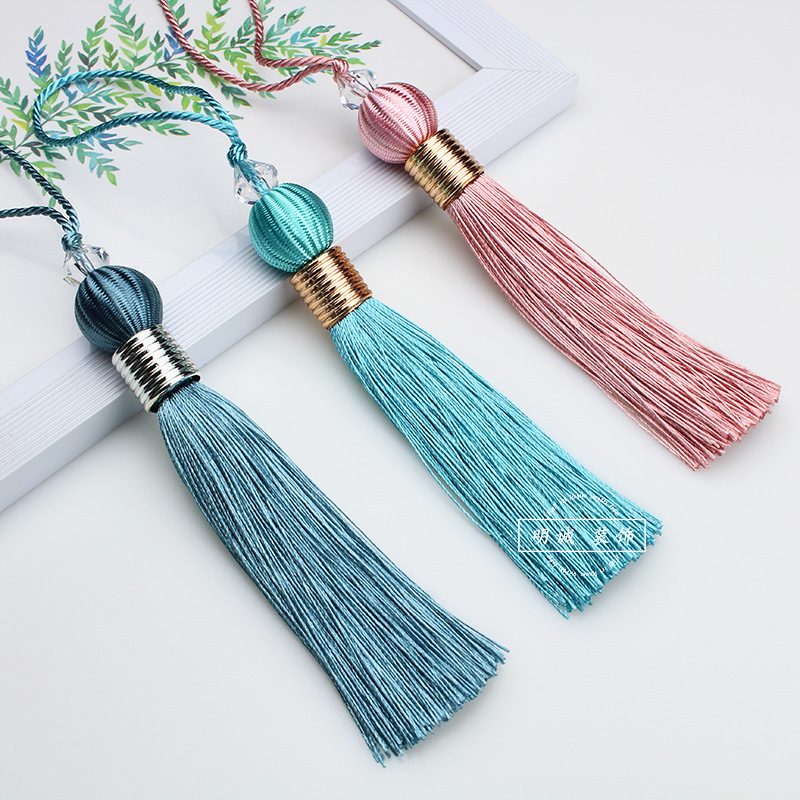 Užuolaidų kutai pakabukas su kamuoliu — audinys, paprastas ir šiuolaikiškas stilius, prekės ženklas ohter, kodas Tta1021460783