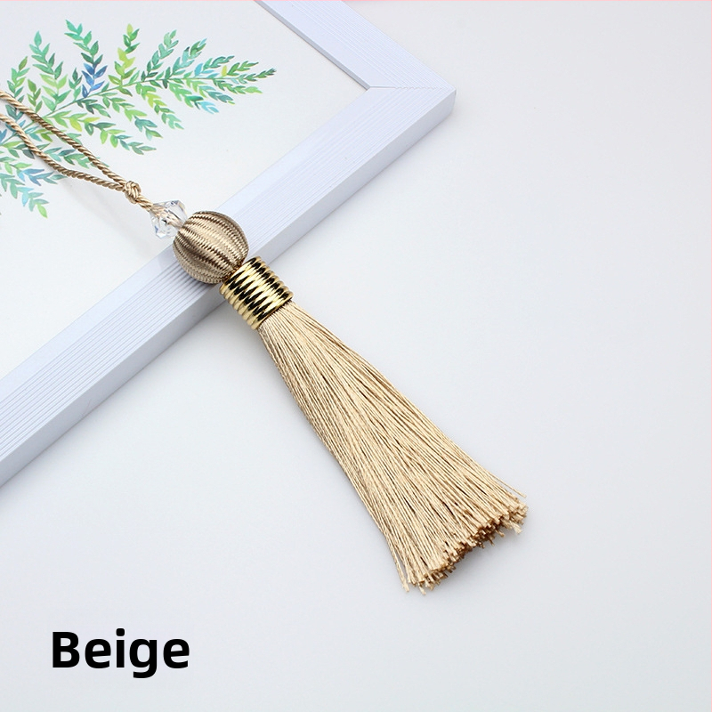 Užuolaidų kutai pakabukas su kamuoliu — audinys, paprastas ir šiuolaikiškas stilius, prekės ženklas ohter, kodas Tta1021460783