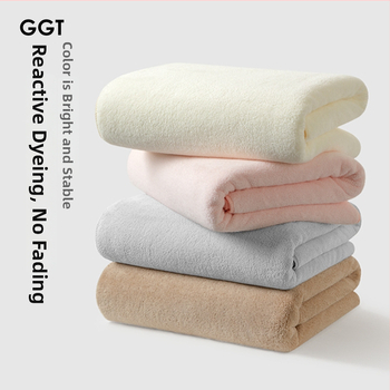 GGT Snow Velvet kupaći ručnik, deblji, bez vlakana, visoka upijanja i brzog sušenja, za kućnu upotrebu | Marka GGT; Materijal Snow Velvet; Težina >500 g; Pređa 32; Proizvodni proces: Drugo