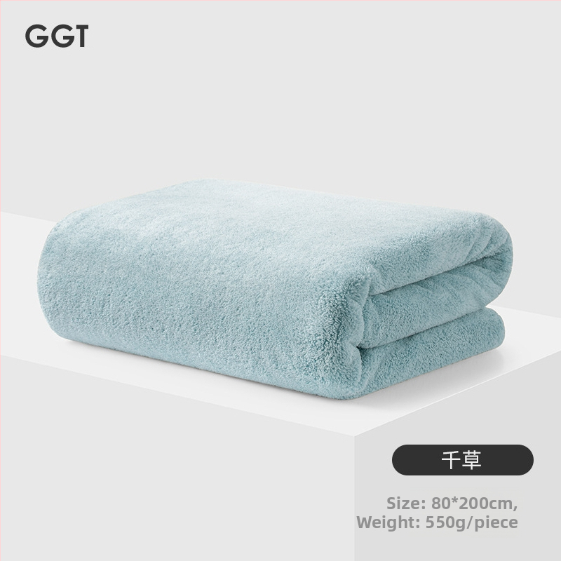 GGT Snow Velvet kupaći ručnik, deblji, bez vlakana, visoka upijanja i brzog sušenja, za kućnu upotrebu | Marka GGT; Materijal Snow Velvet; Težina >500 g; Pređa 32; Proizvodni proces: Drugo