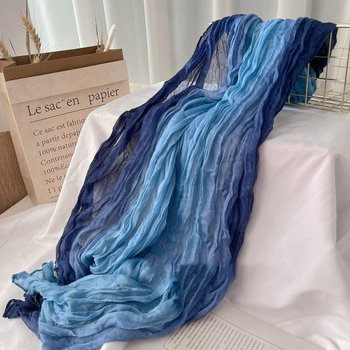 Шал – crepe тъкан, запазва топлината, пролетно-есенен сезон, произход Jinhua, 2025 пролет