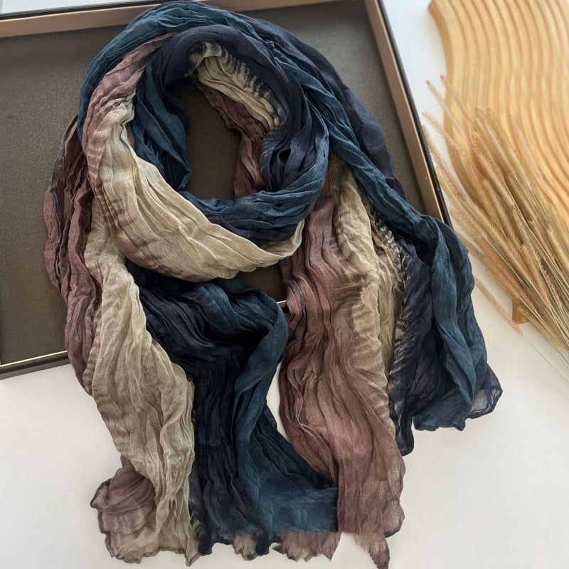 Шал – crepe тъкан, запазва топлината, пролетно-есенен сезон, произход Jinhua, 2025 пролет