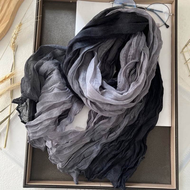 Шал – crepe тъкан, запазва топлината, пролетно-есенен сезон, произход Jinhua, 2025 пролет