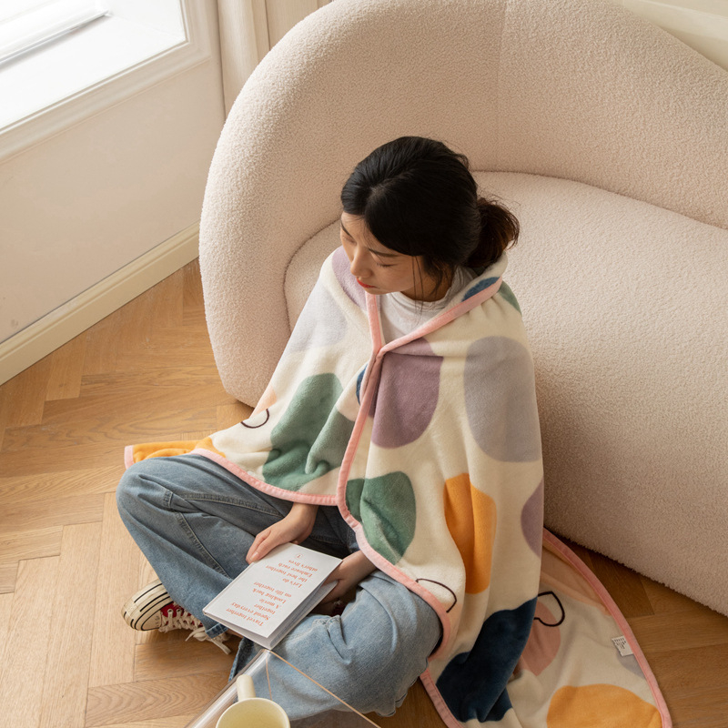 Milk Velvet pleed, polüesterkiud, 300–500 g, geomeetriline muster, kõikide aastaaegade jaoks