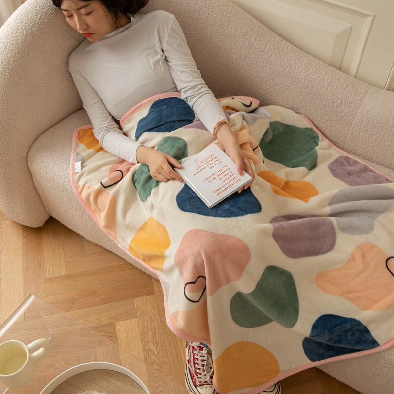 Milk Velvet pleed, polüesterkiud, 300–500 g, geomeetriline muster, kõikide aastaaegade jaoks