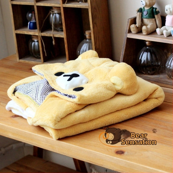 May Velvet Kapuutsiga Coral Fleece tekk Cartoon Panda kujundusega, 300 g, kevad ja sügis