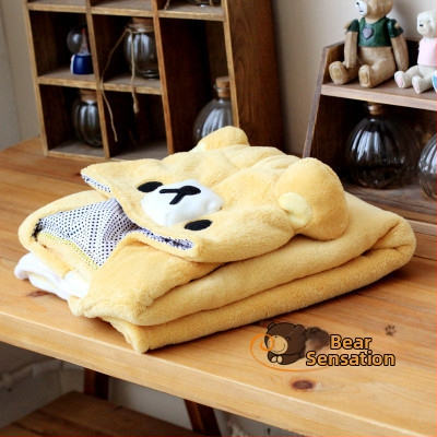 May Velvet Kapuutsiga Coral Fleece tekk Cartoon Panda kujundusega, 300 g, kevad ja sügis