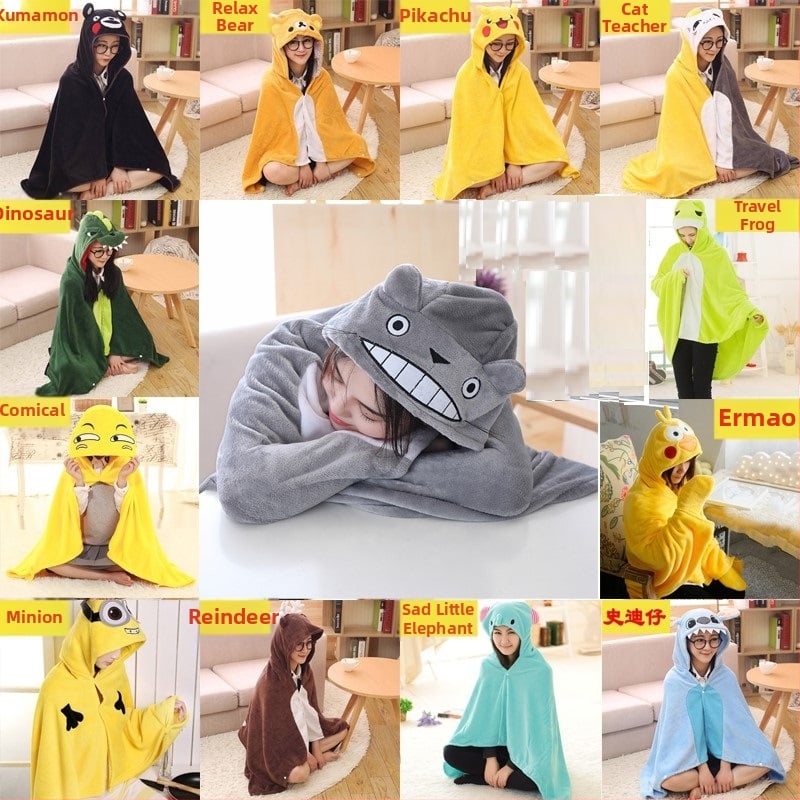 May Velvet Kapuutsiga Coral Fleece tekk Cartoon Panda kujundusega, 300 g, kevad ja sügis