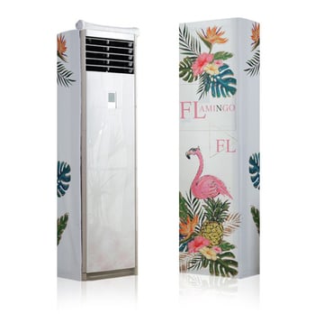 Skapja tipa gaisa kondicioniera pārklājs ar elastīgu audumu, dubultais rāvējslēdzējs, kvadrātveida vertikālais dizains, The Royal Princess