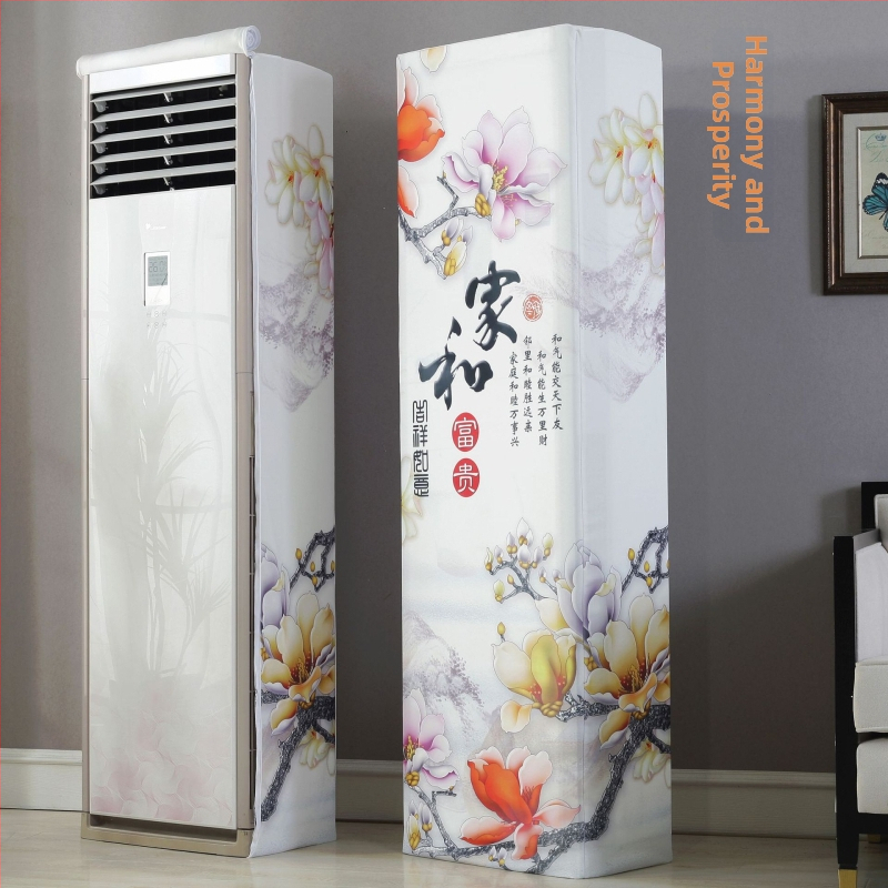 Skapja tipa gaisa kondicioniera pārklājs ar elastīgu audumu, dubultais rāvējslēdzējs, kvadrātveida vertikālais dizains, The Royal Princess