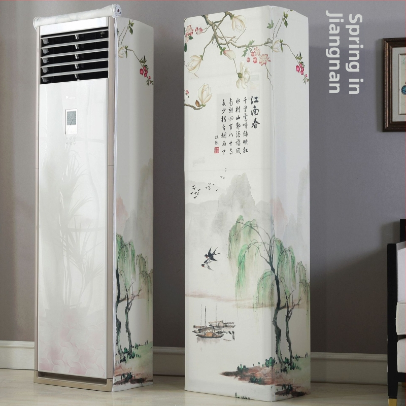 Skapja tipa gaisa kondicioniera pārklājs ar elastīgu audumu, dubultais rāvējslēdzējs, kvadrātveida vertikālais dizains, The Royal Princess