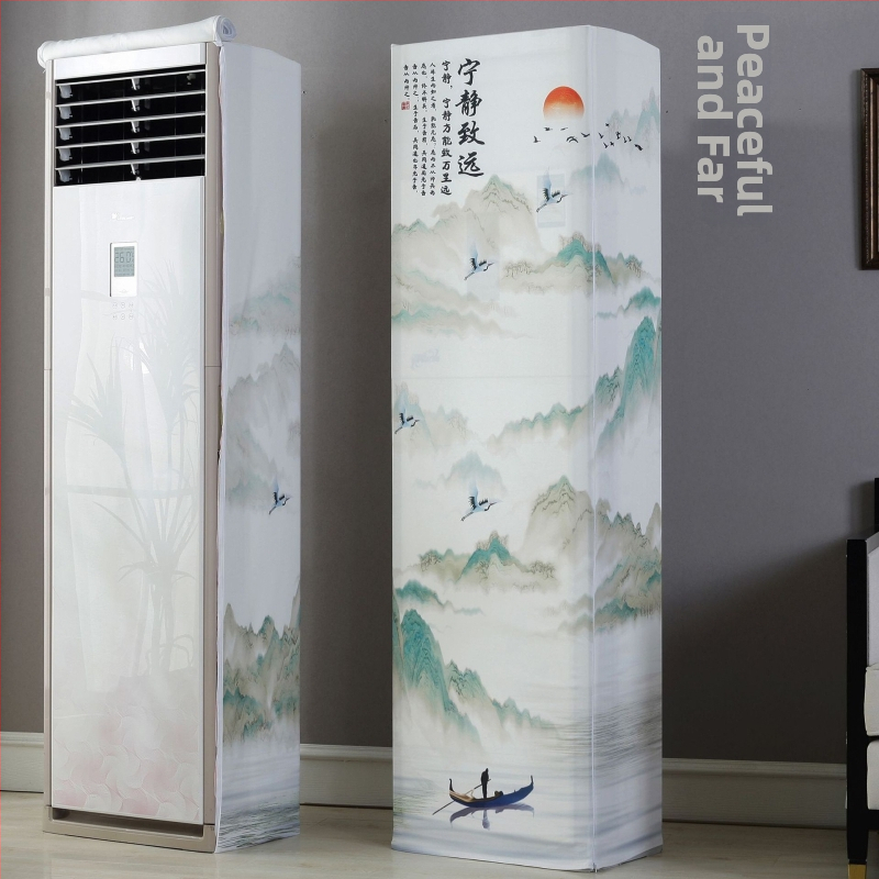 Skapja tipa gaisa kondicioniera pārklājs ar elastīgu audumu, dubultais rāvējslēdzējs, kvadrātveida vertikālais dizains, The Royal Princess