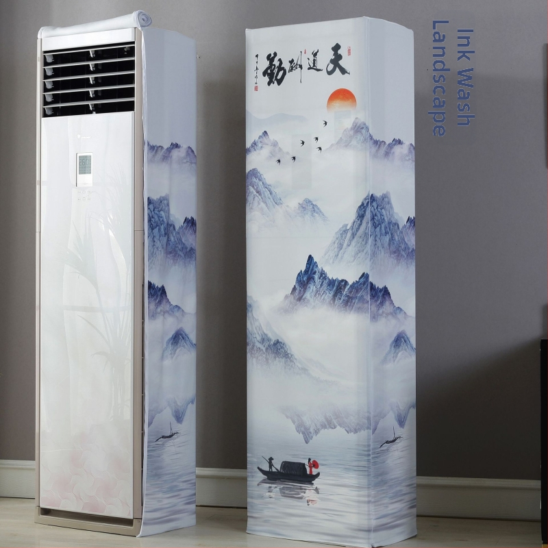 Skapja tipa gaisa kondicioniera pārklājs ar elastīgu audumu, dubultais rāvējslēdzējs, kvadrātveida vertikālais dizains, The Royal Princess