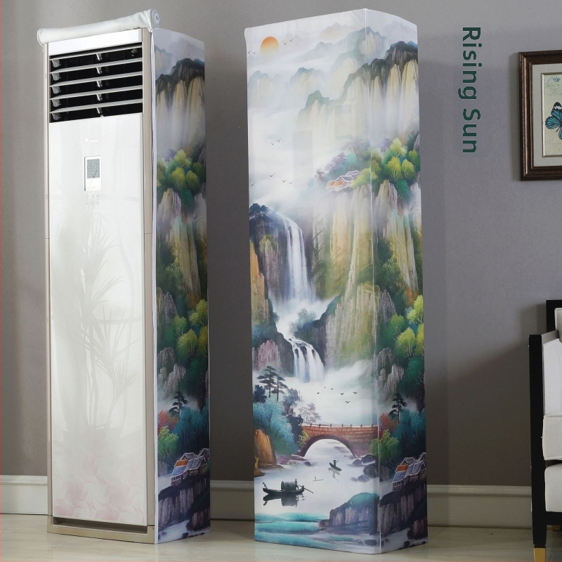 Skapja tipa gaisa kondicioniera pārklājs ar elastīgu audumu, dubultais rāvējslēdzējs, kvadrātveida vertikālais dizains, The Royal Princess