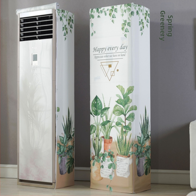 Skapja tipa gaisa kondicioniera pārklājs ar elastīgu audumu, dubultais rāvējslēdzējs, kvadrātveida vertikālais dizains, The Royal Princess