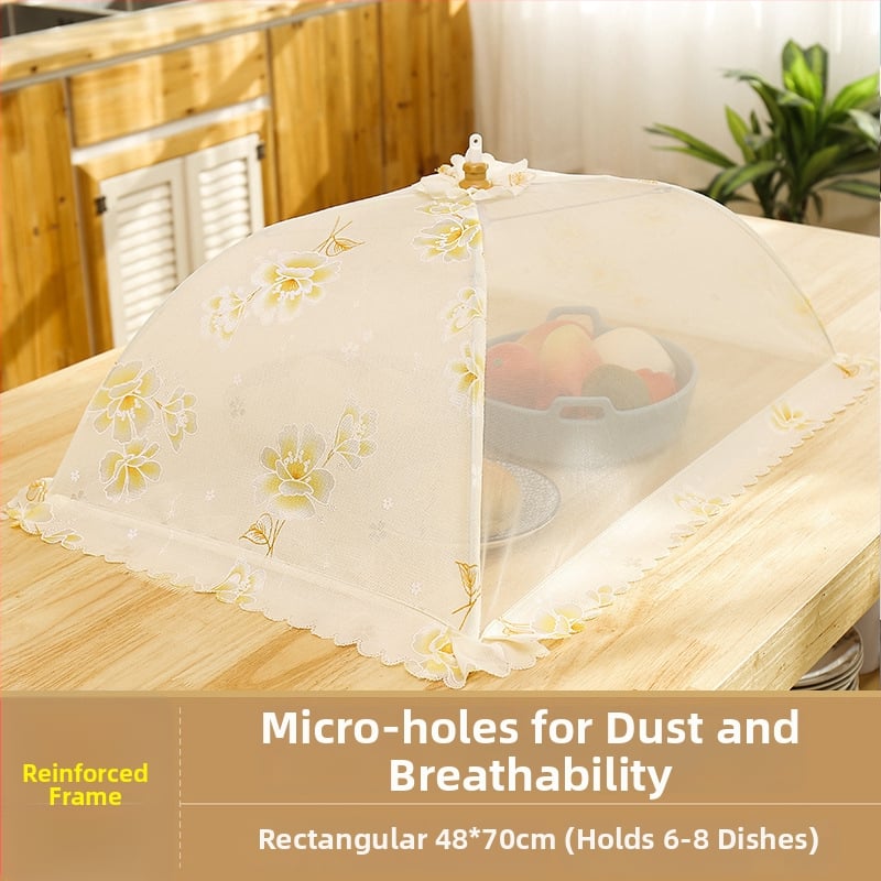 Wenwan hingav toidukate, kokkupandav söögilaua kate, võrgust disain, tolmu ja putukate vastane kaitse koduseks kasutuseks